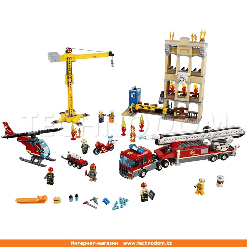 Конструктор LEGO CITY Пожарные: Центральная пожарная станция 60216 - фото #1, Technodom.kz