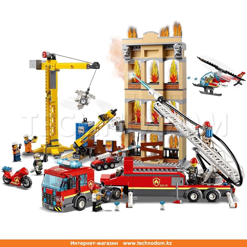 Конструктор LEGO CITY Пожарные: Центральная пожарная станция 60216 - фото #2, Technodom.kz