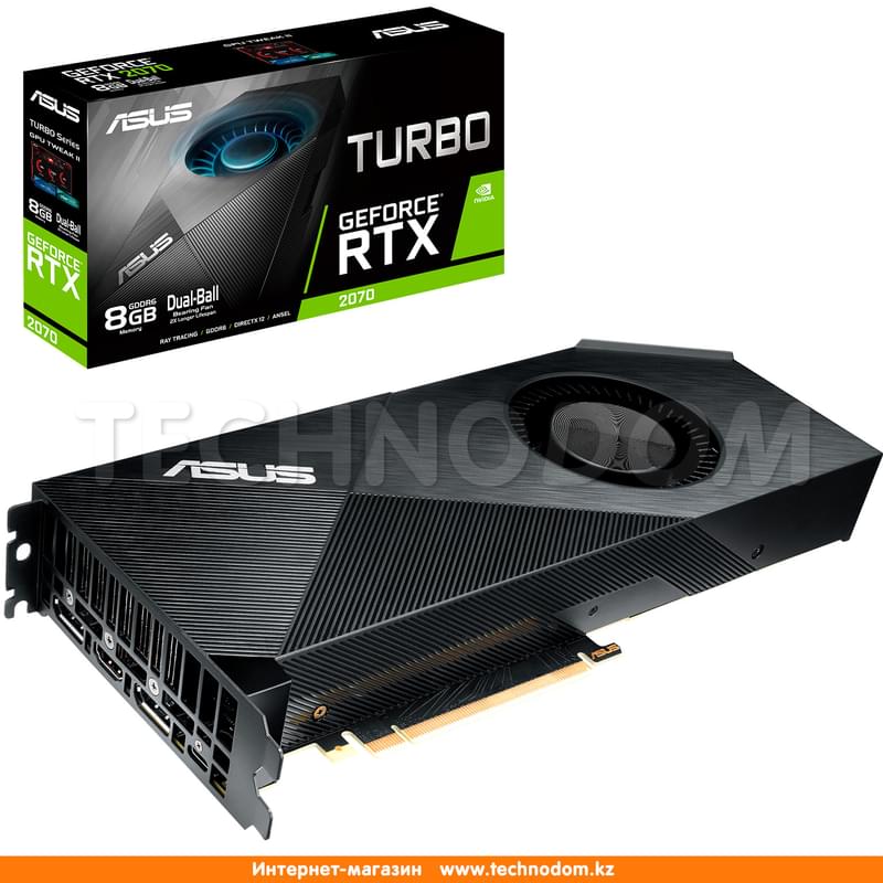 Видеокарта Asus GeForce TURBO RTX 2070 8G 256bit/G6 (HDMI+2DP) (TURBO-RTX2070-8G) - фото #4, Technodom.kz Видеокарта Asus GeForce TURBO RTX 2070 8G 256bit/G6 (HDMI+2DP) (TURBO-RTX2070-8G) - фото #4, Technodom.kz