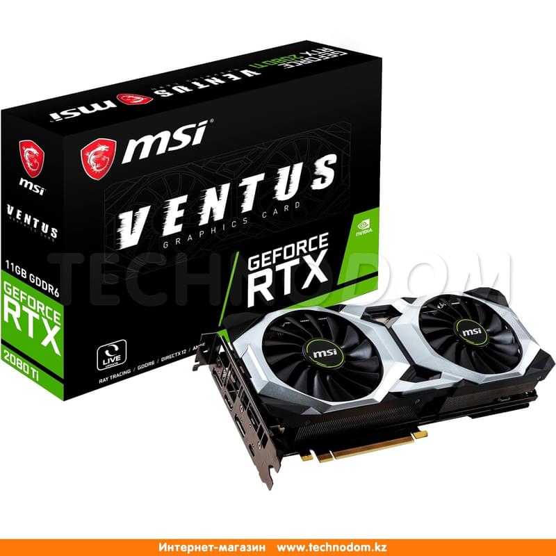 Видеокарта MSI GeForce RTX 2080 Ti VENTUS 11GB 352bit/G6 (HDMI+3DP ...