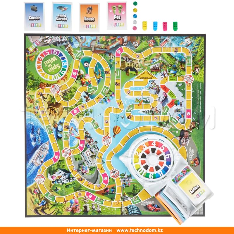 Игра Hasbro Games настольная ИГРА В ЖИЗНЬ - фото #4, Technodom.kz