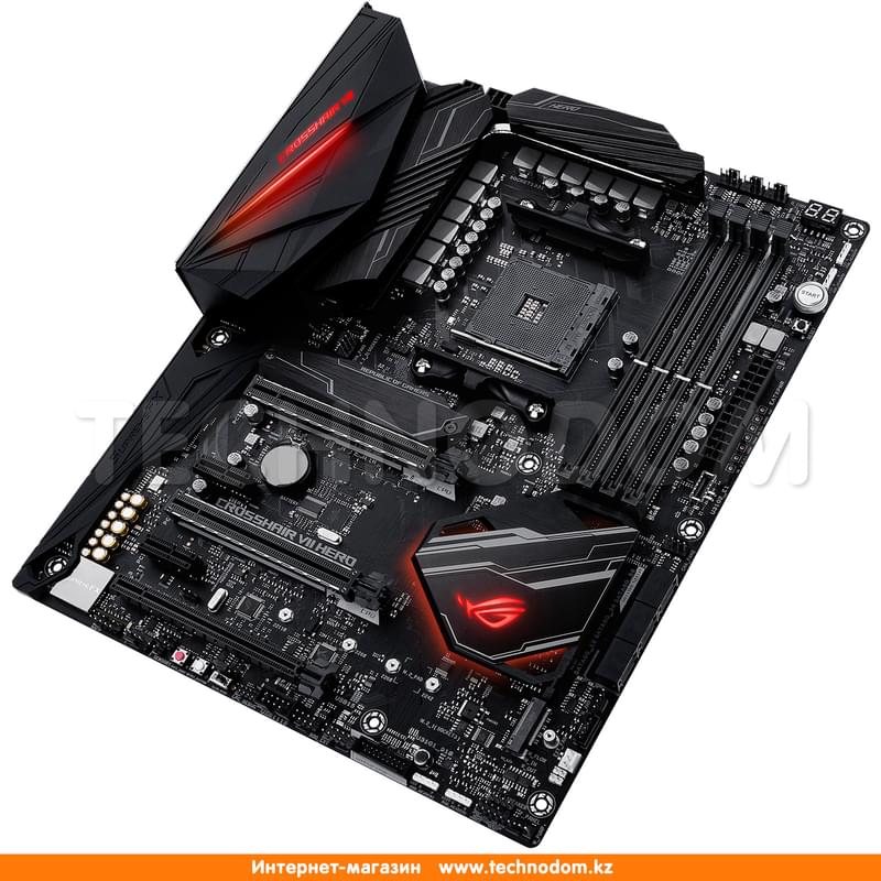Материнская плата Asus ROG CROSSHAIR VII HERO AM4 X470 4DDR4 PCI-E 3x16 2x1 ATX - фото #6, Technodom.kz