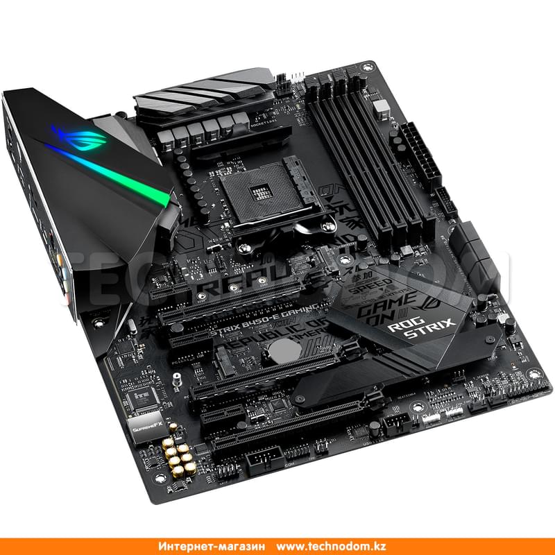 Материнская плата Asus ROG STRIX B450-E GAMING AM4 B450 4DDR4 PCI-E 3x16 3x1 (HDMI+DP) mATX - фото #3, Technodom.kz
