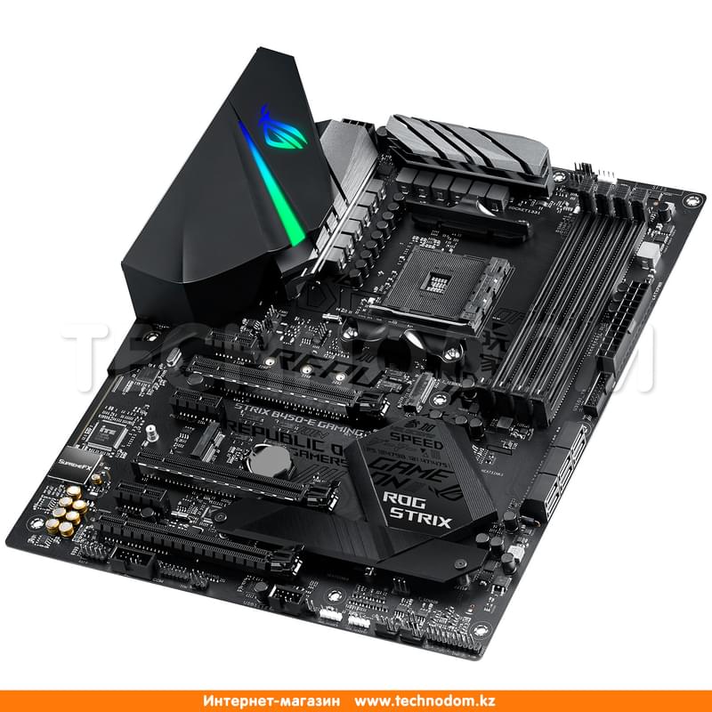 Материнская плата Asus ROG STRIX B450-E GAMING AM4 B450 4DDR4 PCI-E 3x16 3x1 (HDMI+DP) mATX - фото #4, Technodom.kz
