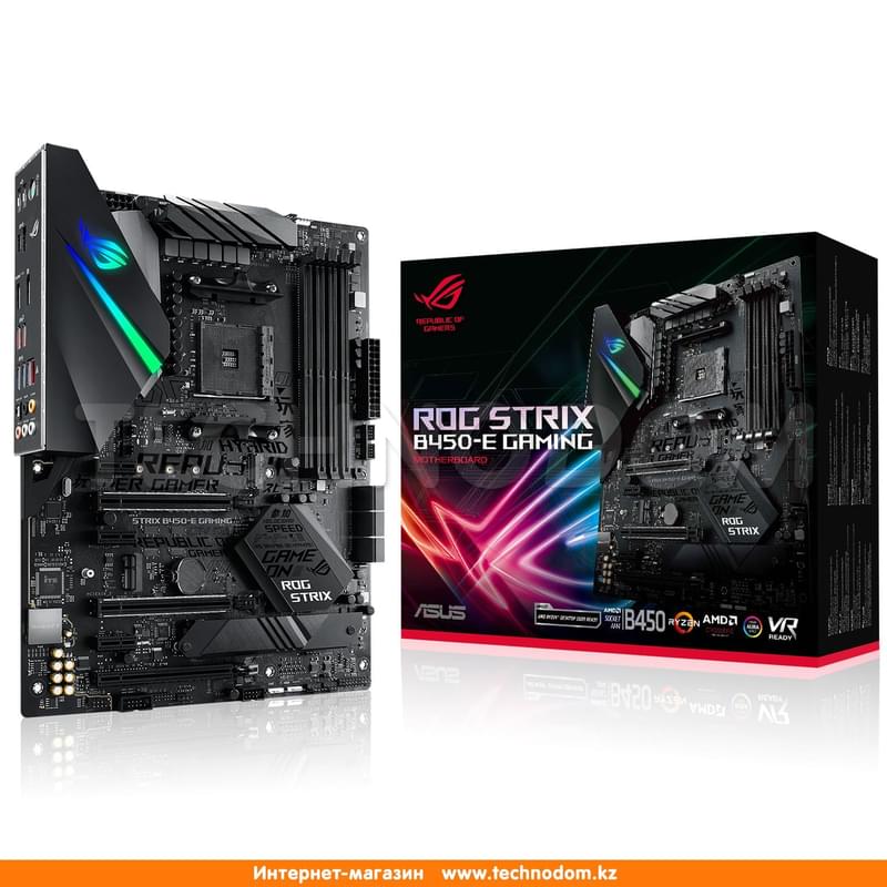 Материнская плата Asus ROG STRIX B450-E GAMING AM4 B450 4DDR4 PCI-E 3x16 3x1 (HDMI+DP) mATX - фото #6, Technodom.kz