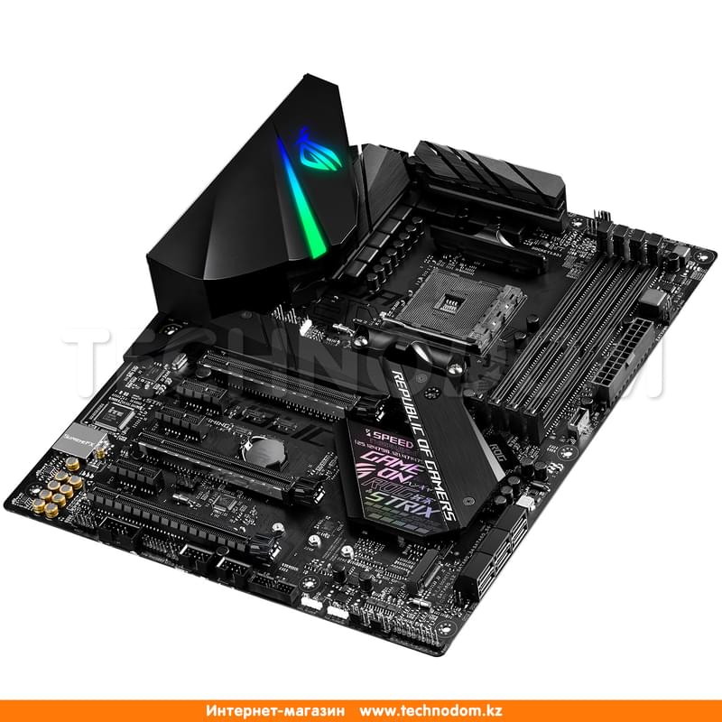 Материнская плата Asus ROG STRIX X470-F GAMING AM4 X470 4DDR4 PCI-E 3x16 2x1 (HDMI+DP) ATX - фото #4, Technodom.kz
