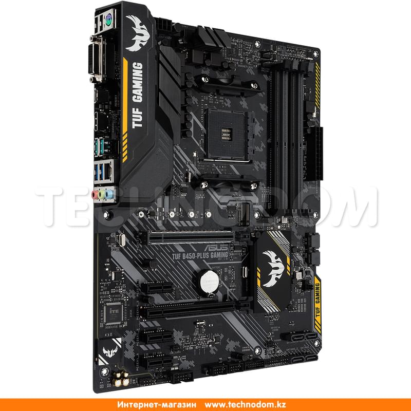 Материнская плата Asus TUF B450-PLUS GAMING AM4 B450 4DDR4 PCI-E 2x16 3x1 (HDMI+DVI-D) ATX - фото #2, Technodom.kz