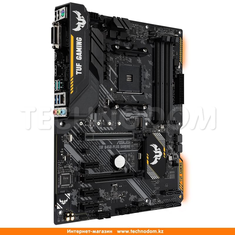 Материнская плата Asus TUF B450-PLUS GAMING AM4 B450 4DDR4 PCI-E 2x16 3x1 (HDMI+DVI-D) ATX - фото #3, Technodom.kz