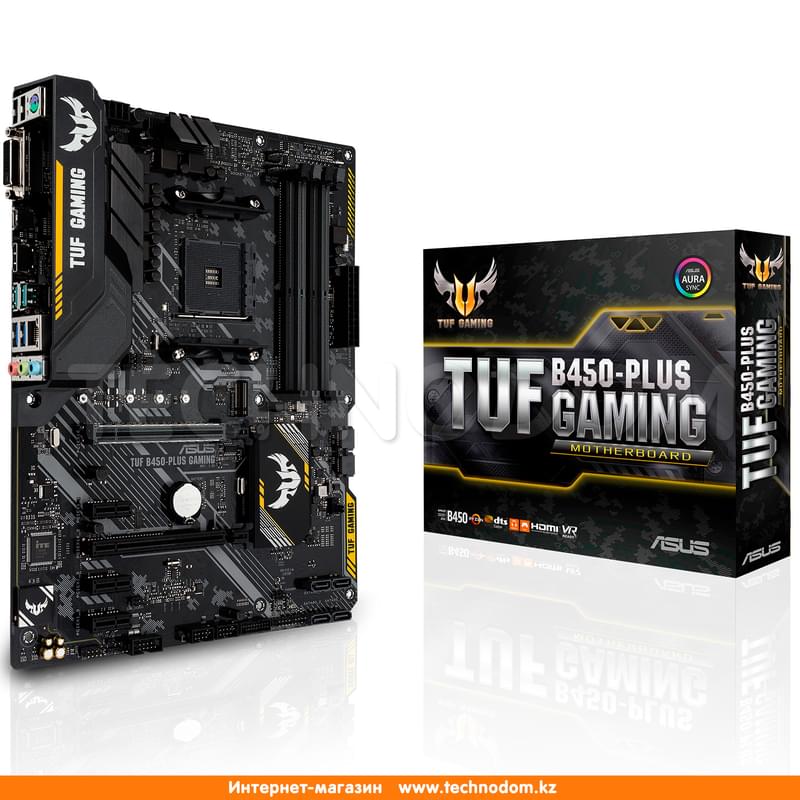 Материнская плата Asus TUF B450-PLUS GAMING AM4 B450 4DDR4 PCI-E 2x16 3x1 (HDMI+DVI-D) ATX - фото #9, Technodom.kz