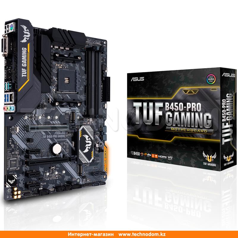 Материнская плата Asus TUF B450-PRO GAMING AM4 B450 4DDR4 PCI-E 2x16 3x1 (HDMI+DVI-D) mATX - фото #8, Technodom.kz