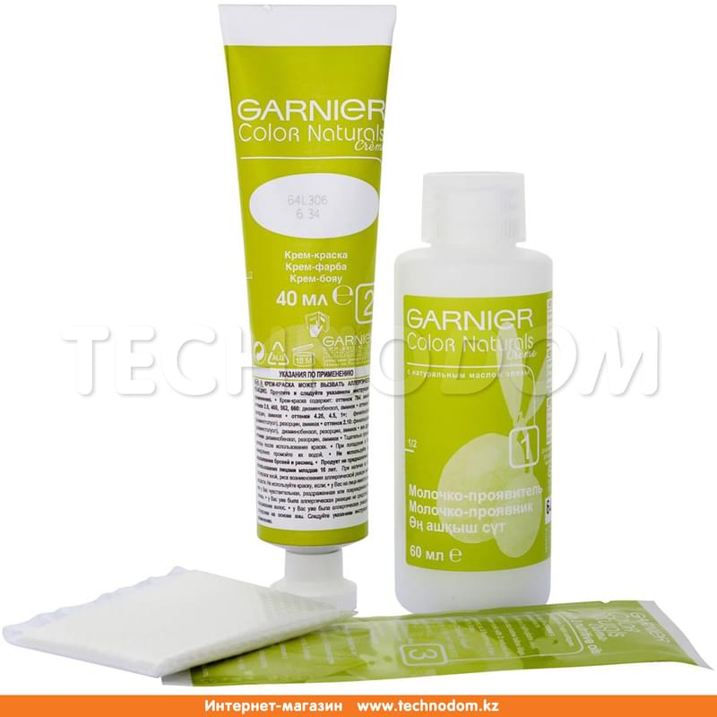 Крем-краска стойкая питательная Color Naturals 6 Лесной орех Garnier - фото #1, Technodom.kz