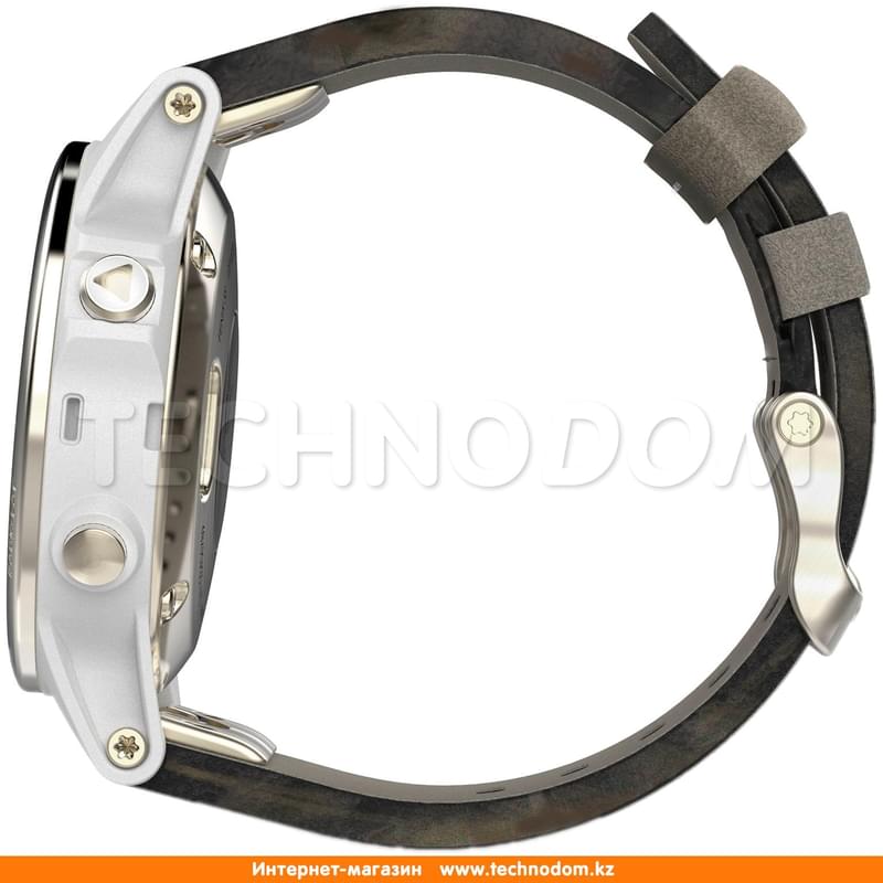 Смарт-часы Garmin Fenix 5S Sapphire Goldtone with Grey Suede Band - фото #4, Technodom.kz
