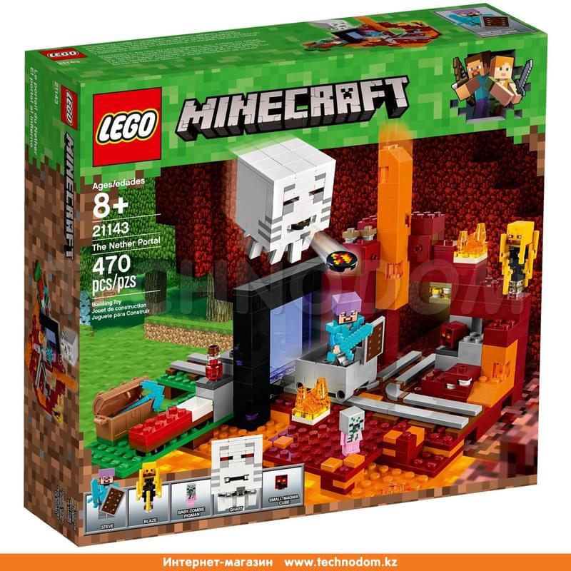 Конструктор Lego Minecraft™ Портал в Подземелье 21143 - фото #0, Technodom.kz