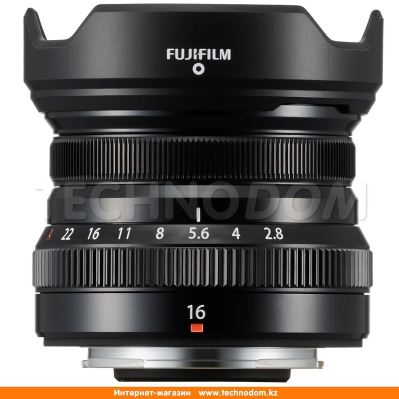 Объектив FUJIFILM FUJINON XF 16 mm f/2.8 R WR Black - фото #4, Technodom.kz