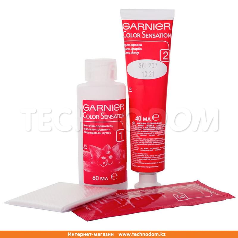 Крем-краска стойкая Color Sensation Роскошь цвета 7.12 Жемчужно-пепельный блонд Garnier - фото #2, Technodom.kz