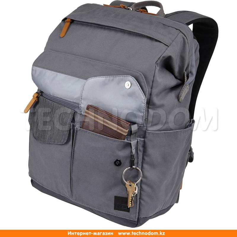 Рюкзак для ноутбука до 15" Case Logic LODP114 GRAPHITE - фото #7, Technodom.kz