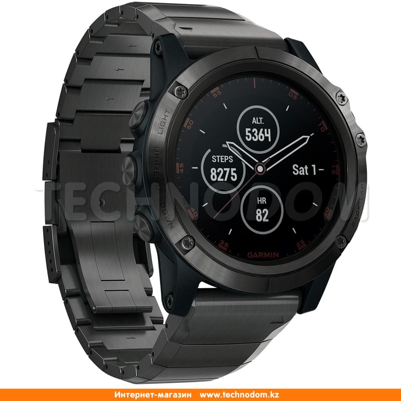 Смарт-часы Garmin Fenix 5Х Plus with Metal Band - фото #1, Technodom.kz