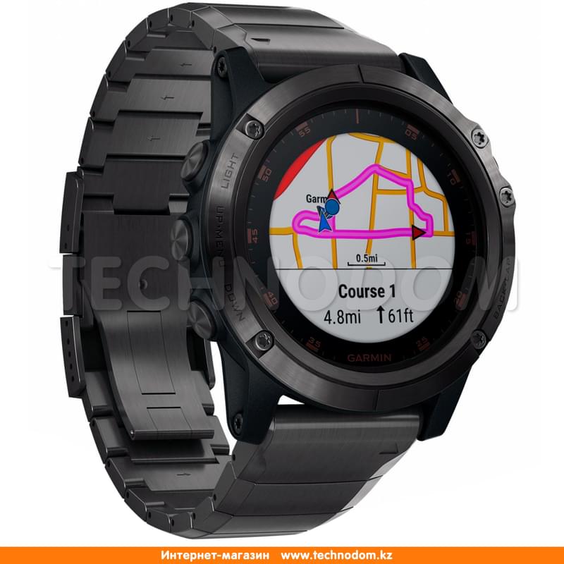 Смарт-часы Garmin Fenix 5Х Plus with Metal Band - фото #3, Technodom.kz