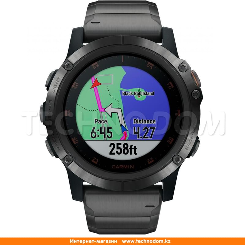 Смарт-часы Garmin Fenix 5Х Plus with Metal Band - фото #7, Technodom.kz
