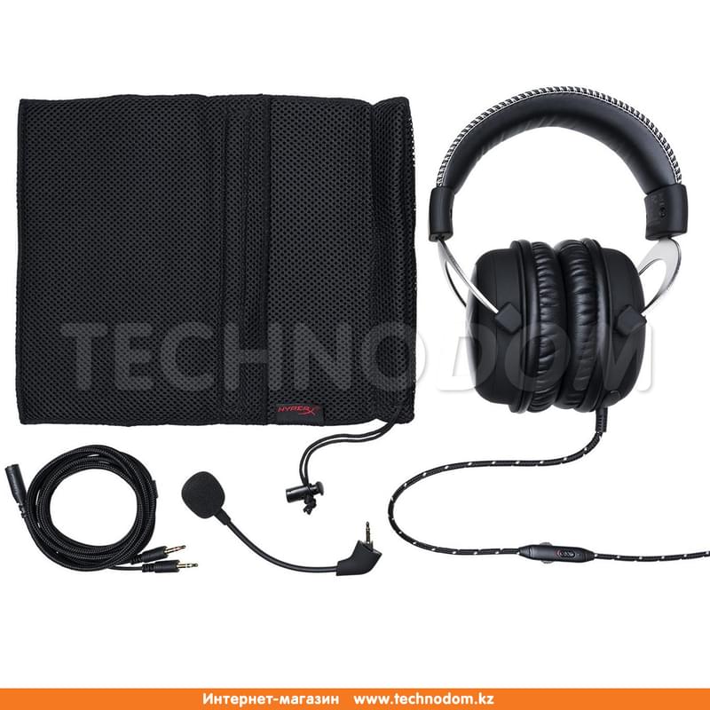 Гарнитура игровая накладная HyperX Cloud, Silver, HX-HSCL-SR/NA - фото #5, Technodom.kz
