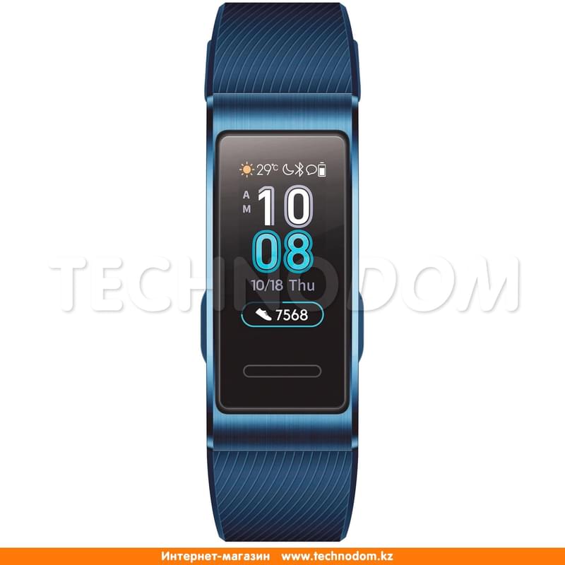 Смарт браслет HUAWEI Band 3 Pro, Blue - фото #2, Technodom.kz