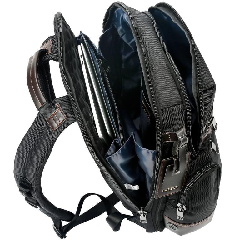 Рюкзак для ноутбука 15.6" NEO NEB-015, Black, нейлон (NEB-015B) - фото #6, Technodom.kz