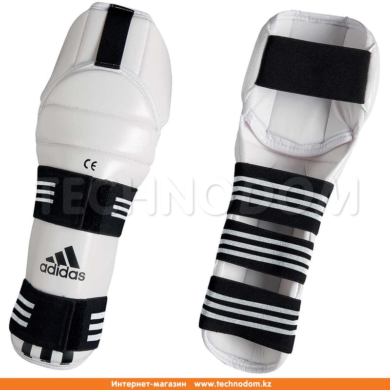 Защита голени и колена для тхэквондо Adidas WTF Shin & Knee Pad Protector (adiTSK01 S WH, 200, S) - фото #0, Technodom.kz