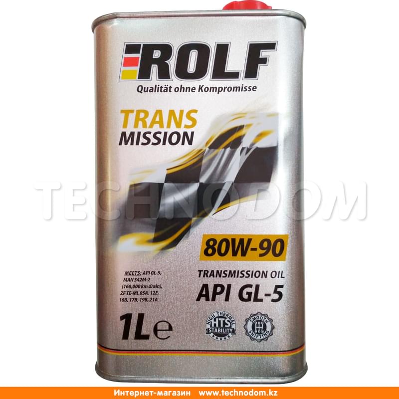 Трансмиссионное масло ROLF Transmission SAE 80W90 GL-5 1л - фото #0, Technodom.kz