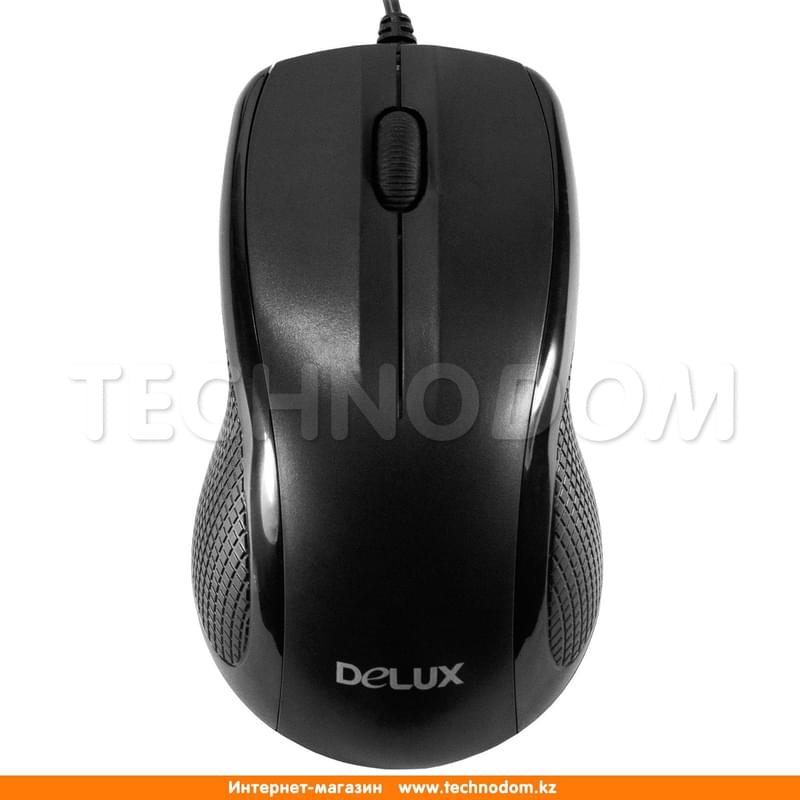 Мышка проводная USB Delux DLM-388OU Black - фото #0, Technodom.kz