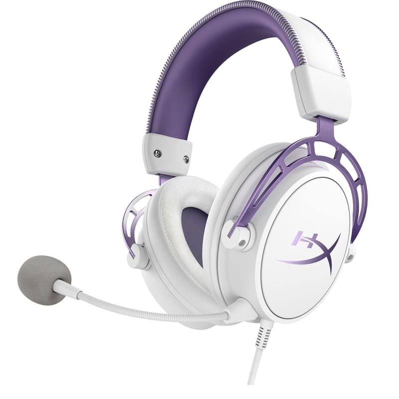 Игровая гарнитура HyperX Cloud Alpha, Purple/White (HX-HSCA-PL) - фото #0, Technodom.kz