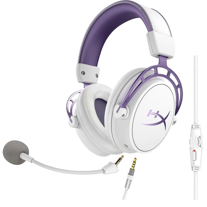 Игровая гарнитура HyperX Cloud Alpha, Purple/White (HX-HSCA-PL) - фото #2, Technodom.kz