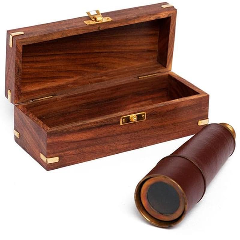 Подзорная труба в подарочной деревянной коробке с латунным декором Secret De Maison (1 в 1 уп.) - фото #1, Technodom.kz Подзорная труба в подарочной деревянной коробке с латунным декором Secret De Maison (1 в 1 уп.) - фото #1, Technodom.kz