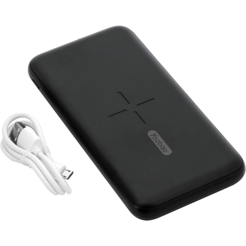 Yoobao сыртқы аккумуляторы, 10000Mah, W10, Wireless Polymer, Black (YB-W10/BK) - фото #4, Technodom.kz