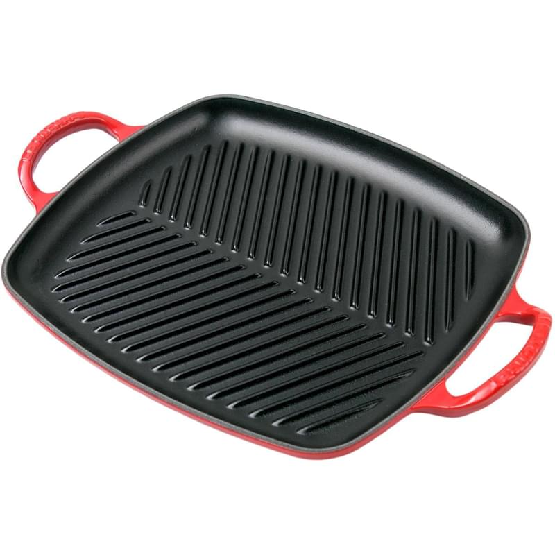 Сковорода - гриль прямоугольная 25 Х 30 см чугун Вишня 20201300600422 LE CREUSET - фото #0, Technodom.kz