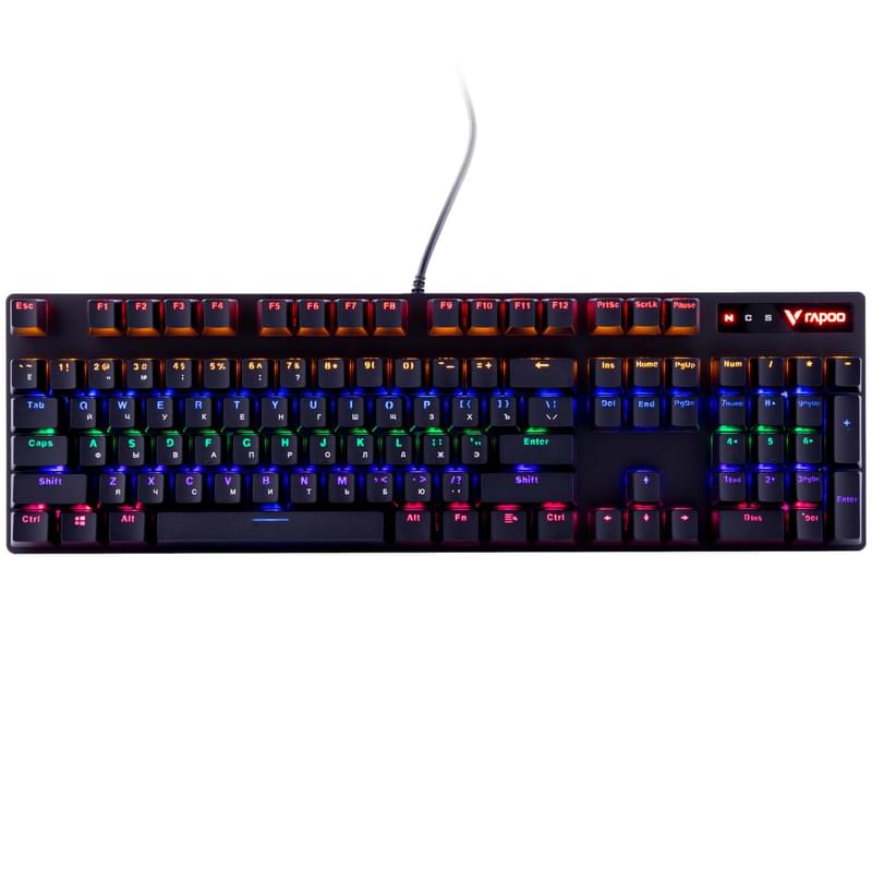 USB Rapoo V500PRO RGB Сымды ойын пернетақтасы, MX Blue - фото #0, Technodom.kz