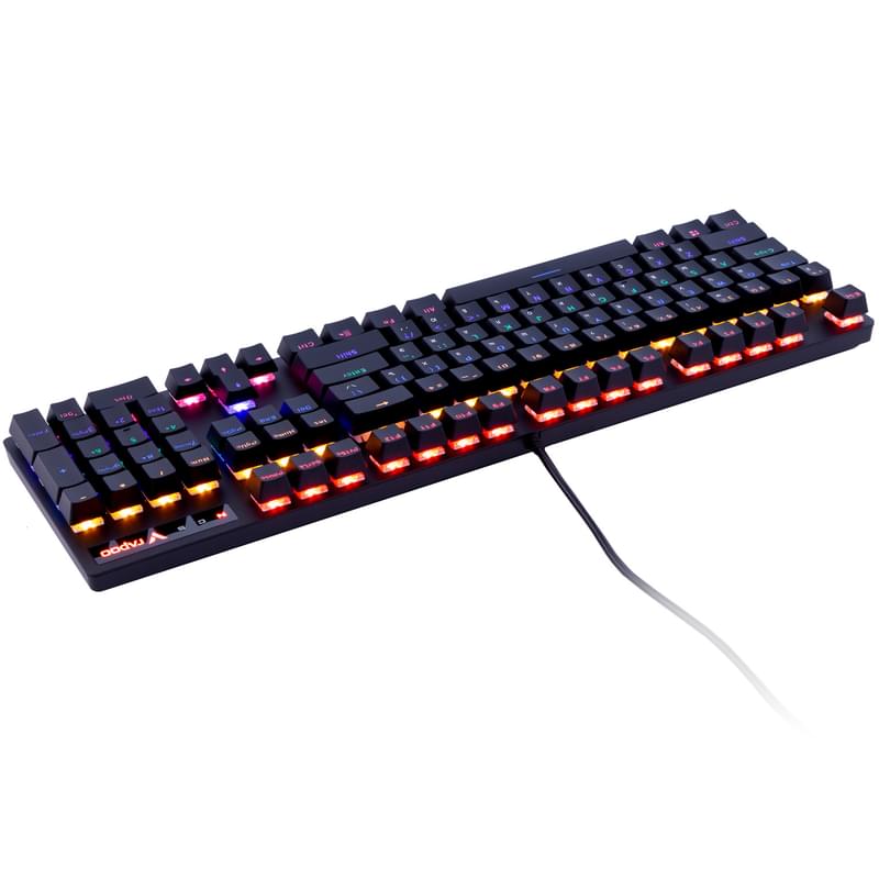 USB Rapoo V500PRO RGB Сымды ойын пернетақтасы, MX Blue - фото #2, Technodom.kz