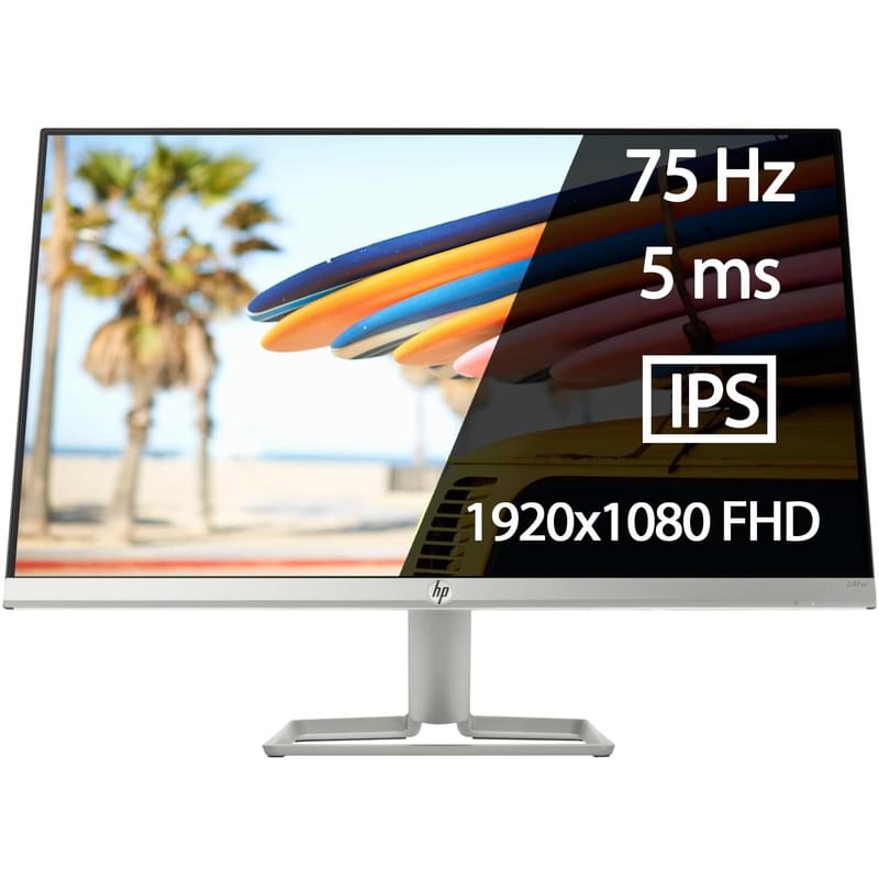 Монитор 23.8" HP 24fw 3KS62AA 1920x1080 16:9 IPS 75ГЦ (HDMI+VGA) White - фото #0, Technodom.kz