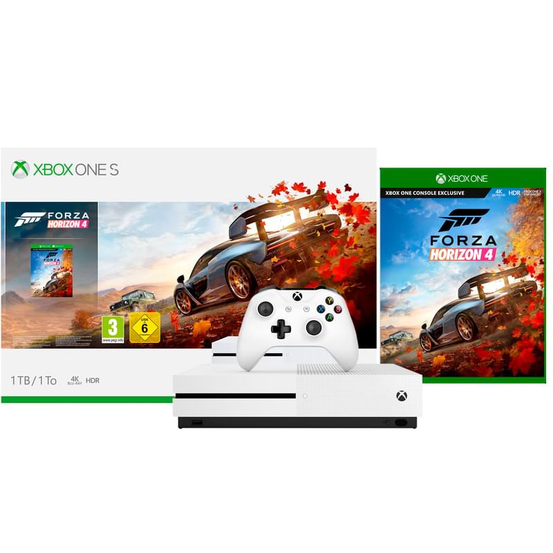 Игровая консоль XBOX One S 1TB + Forza Horizon 4 (234-00562) - фото #0, Technodom.kz