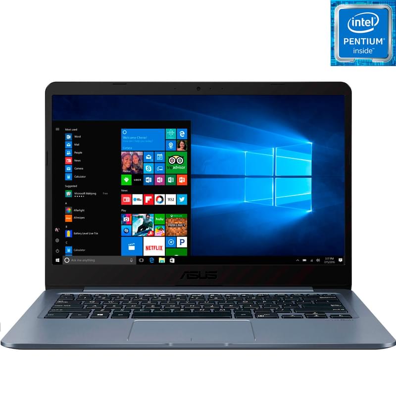 Ноутбук Cloudbook Asus E406MA Pentium N5000 / 4ГБ / 128SSD / 14 / Win10 / (E406MA-BV106T) - фото #0, Technodom.kz