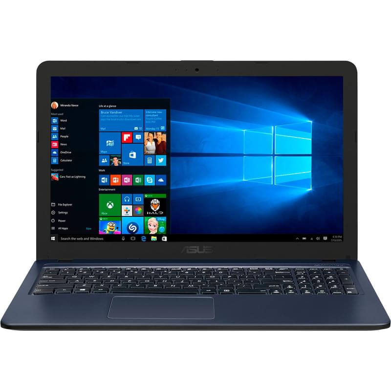 Ноутбук Asus X543UB i3 7020U / 4ГБ / 1000HDD / GT110MX 2ГБ / 15.6 / Win10 (X543UB-DM838T) - фото #0, Technodom.kz