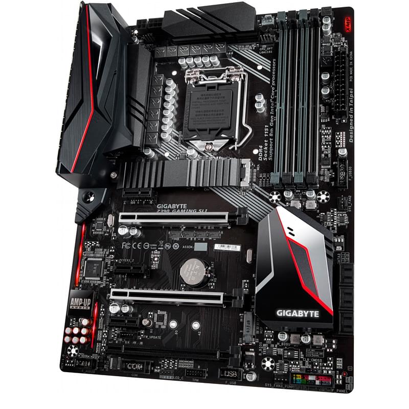Материнская плата Gigabyte Z390 GAMING SLI LGA1151 4DDR4 PCI-E 3x16 3x1 (HDMI) ATX - фото #2, Technodom.kz