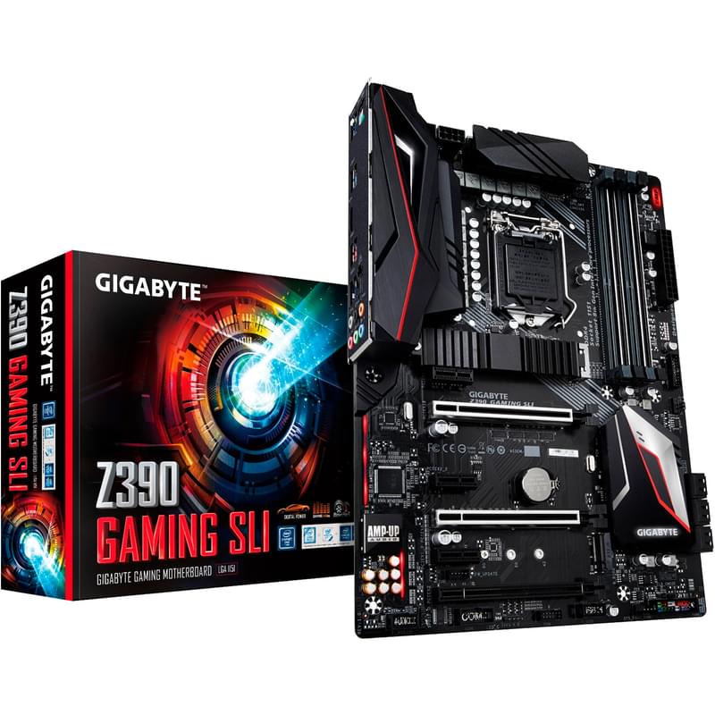 Материнская плата Gigabyte Z390 GAMING SLI LGA1151 4DDR4 PCI-E 3x16 3x1 (HDMI) ATX - фото #3, Technodom.kz
