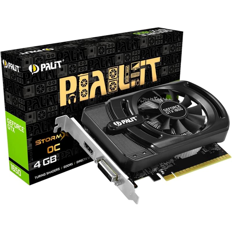 Видеокарта Palit GTX 1650 STORMX 4GB OC 128bit/G5 (HDMI+DVI-D) (NE51650S06G1-1170F) - фото #7, Technodom.kz