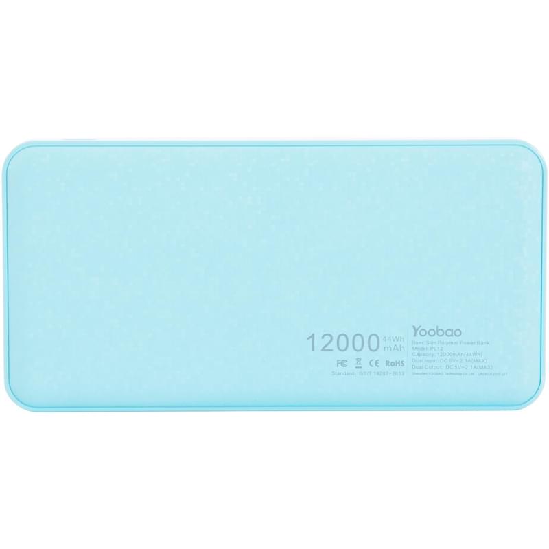 Внешний аккумулятор Yoobao, 12000Mah, PL12, Blue (YB-PL12/BL) - фото #1, Technodom.kz