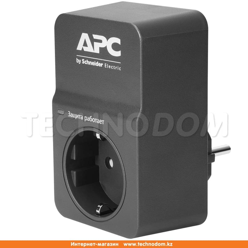 Сетевой фильтр APC, 1 роз CEE7 Schuko, Black (PM1WB-RS) - фото #0, Technodom.kz