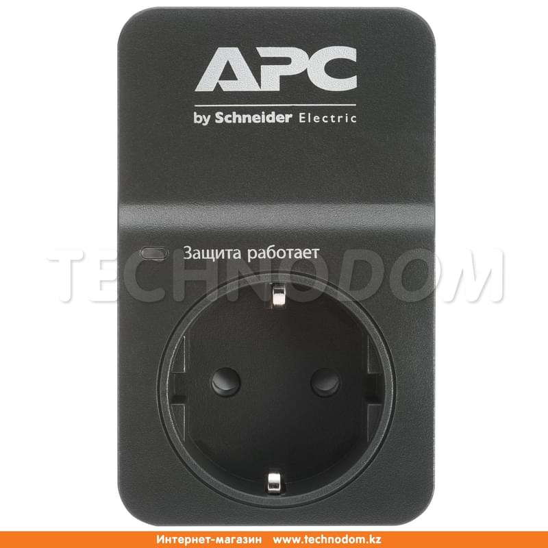 Сетевой фильтр APC, 1 роз CEE7 Schuko, Black (PM1WB-RS) - фото #1, Technodom.kz