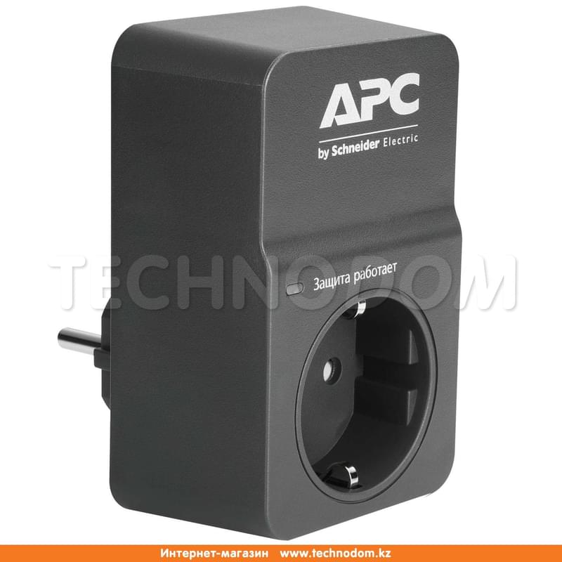 Сетевой фильтр APC, 1 роз CEE7 Schuko, Black (PM1WB-RS) - фото #2, Technodom.kz