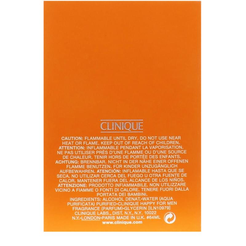 Туалетная вода Happy For Men Clinique edt 50 мл - фото #2, Technodom.kz