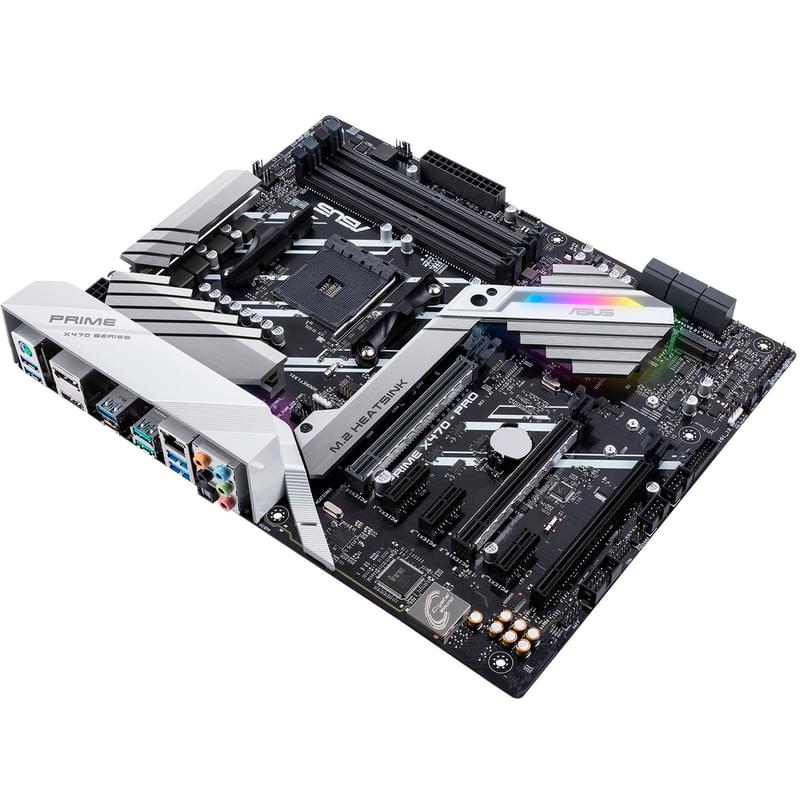 Материнская плата Asus PRIME X470-PRO AM4 4DDR4 PCI-E 3x16 3x1 (HDMI+DP) ATX - фото #2, Technodom.kz