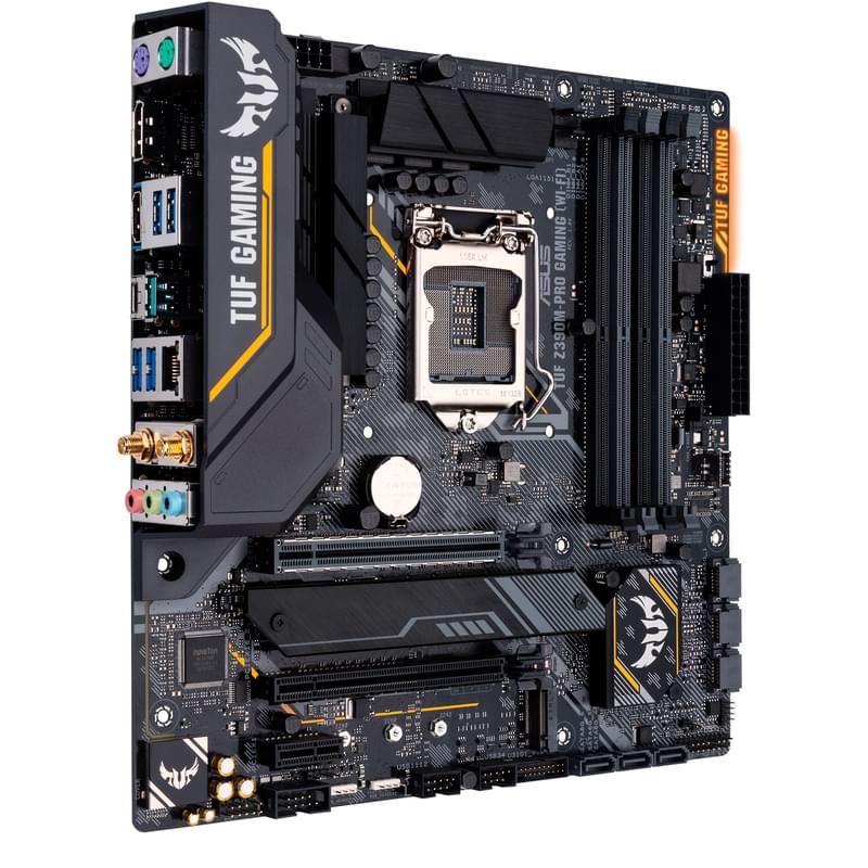 Материнская плата Asus TUF Z390M-PRO GAMING (WI-FI) LGA1151 Z390 4DDR4 PCI-E 2x16 1x1 ATX - фото #4, Technodom.kz